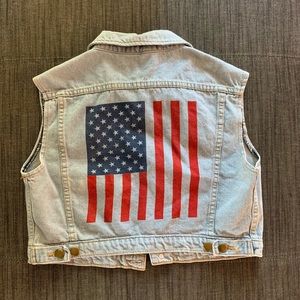 American Apparel Crop Jean Jacket
